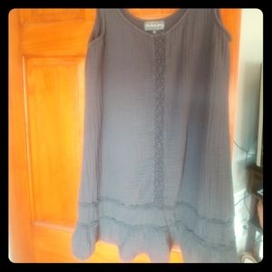 Michael stars charcoal scoop neck tank dress